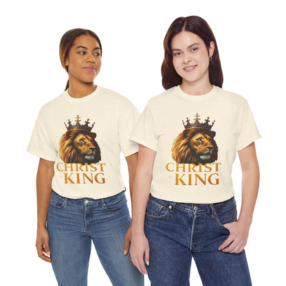 Christ Is King – Lion & Cross Women’s Christian Tee