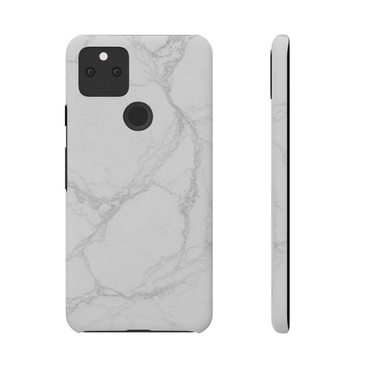 Marble Finish Design Google Pixel 5 Snap Case