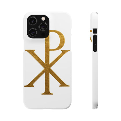 White Chi Rho Snap Case for iPhone – The Way, Truth & Life