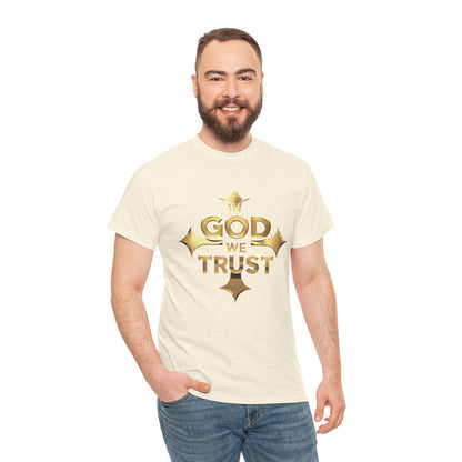 In God We Trust (Gold)- Men's Christian T-Shirt