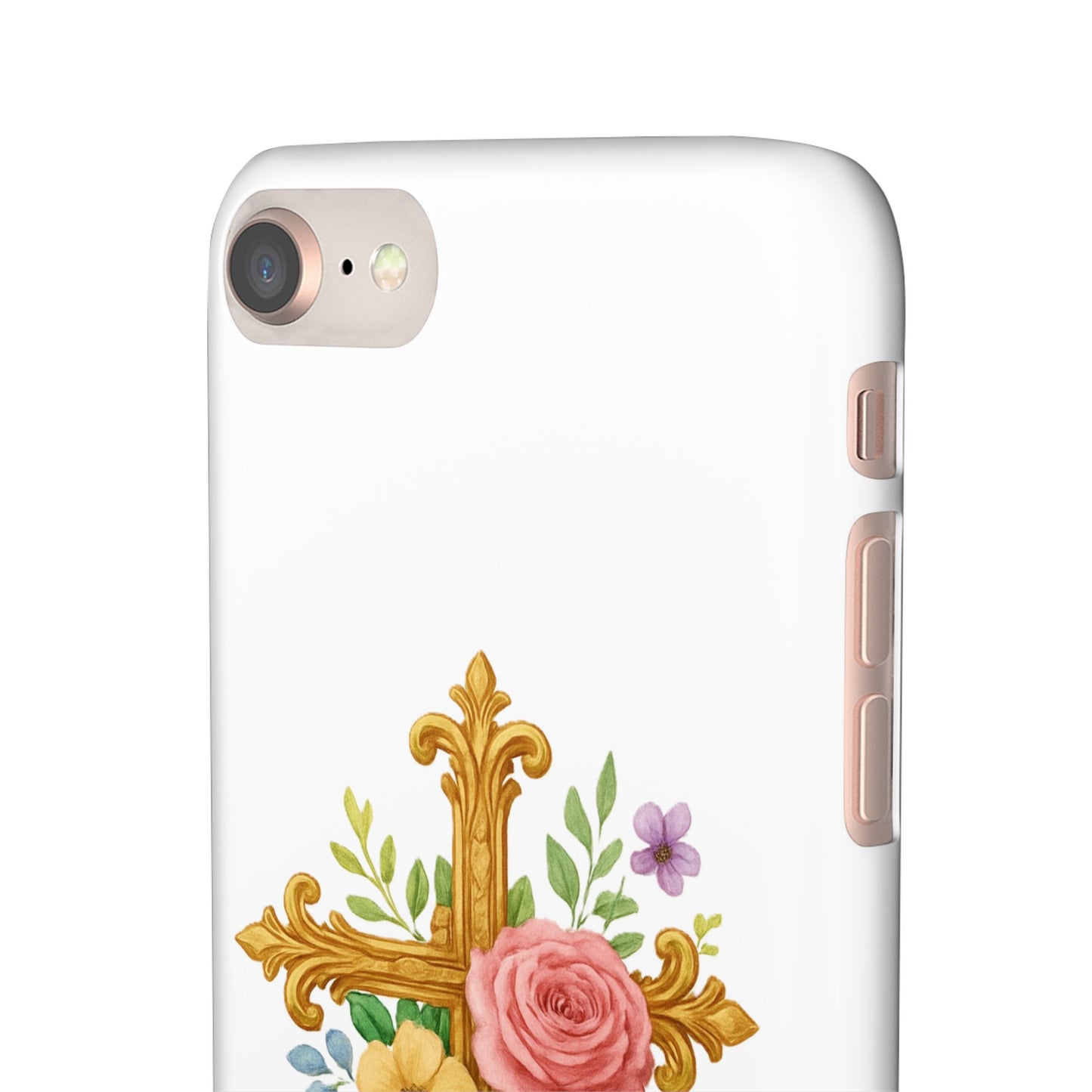 Floral Cross Snap Case for iPhone – Faith in Bloom