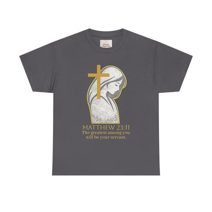 Humble Servant - Women's Christian Tee (Gold Lettering)