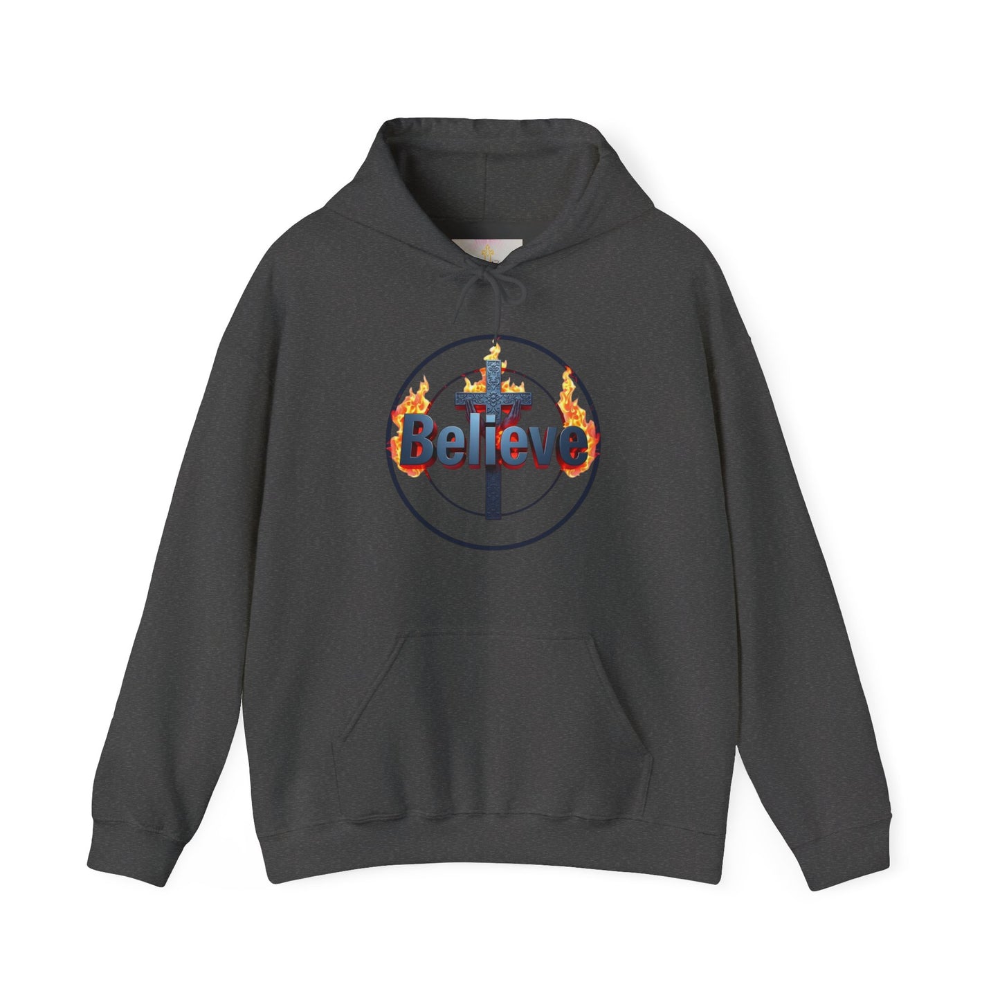 Women’s “Believe” Christian Hoodie – Faith & Hope Pullover with Cross