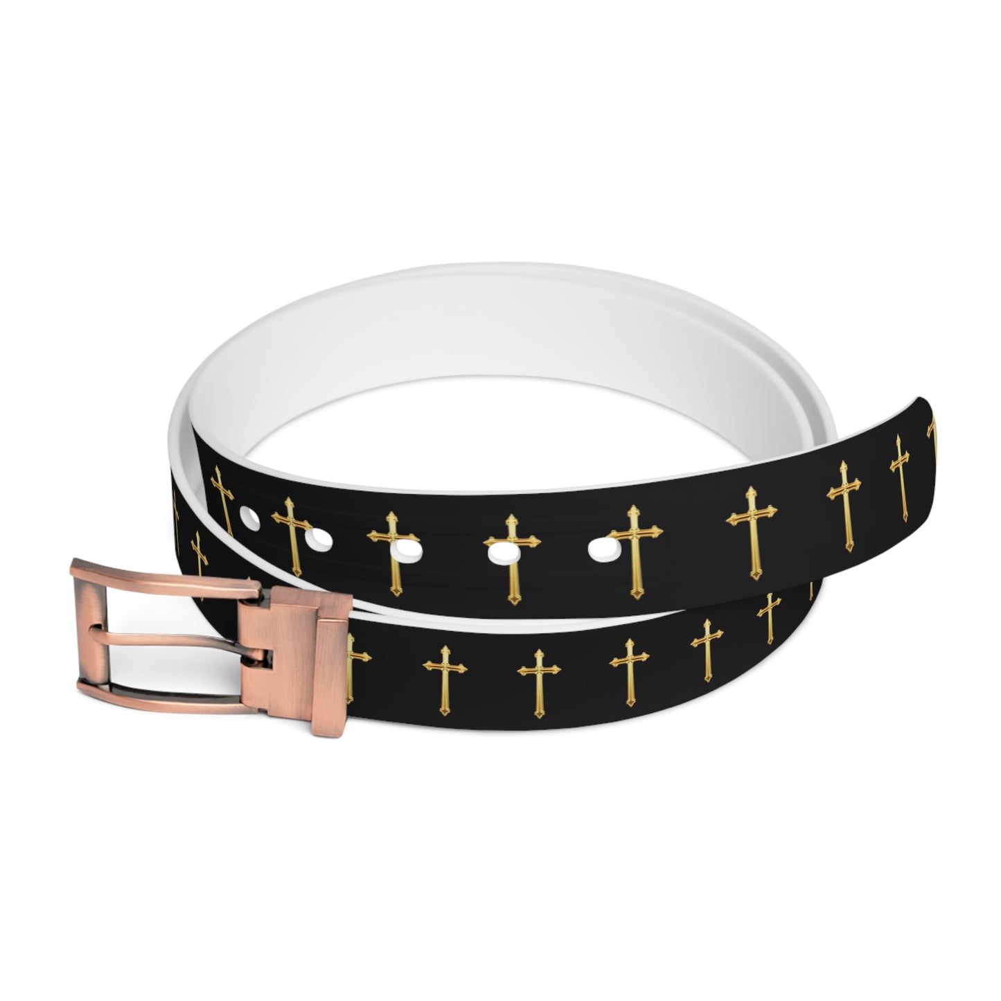 Crown of Light Belt – Gold Cross Pattern
