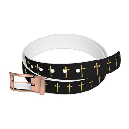 Crown of Light Belt – Gold Cross Pattern