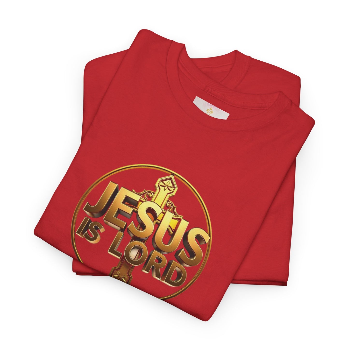 Jesus Is Lord / He Is Risen Christian Tee – Men’s Bold Faith Statement (White Lettering)