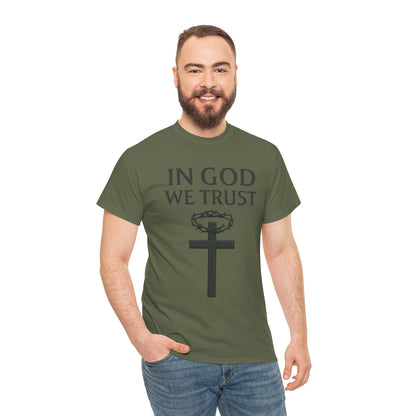 In God We Trust (Crown of Thorns) – Men’s Christian Tee