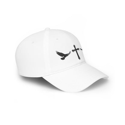 Wings of Providence” – Black Cross & Crow Embroidered Cap