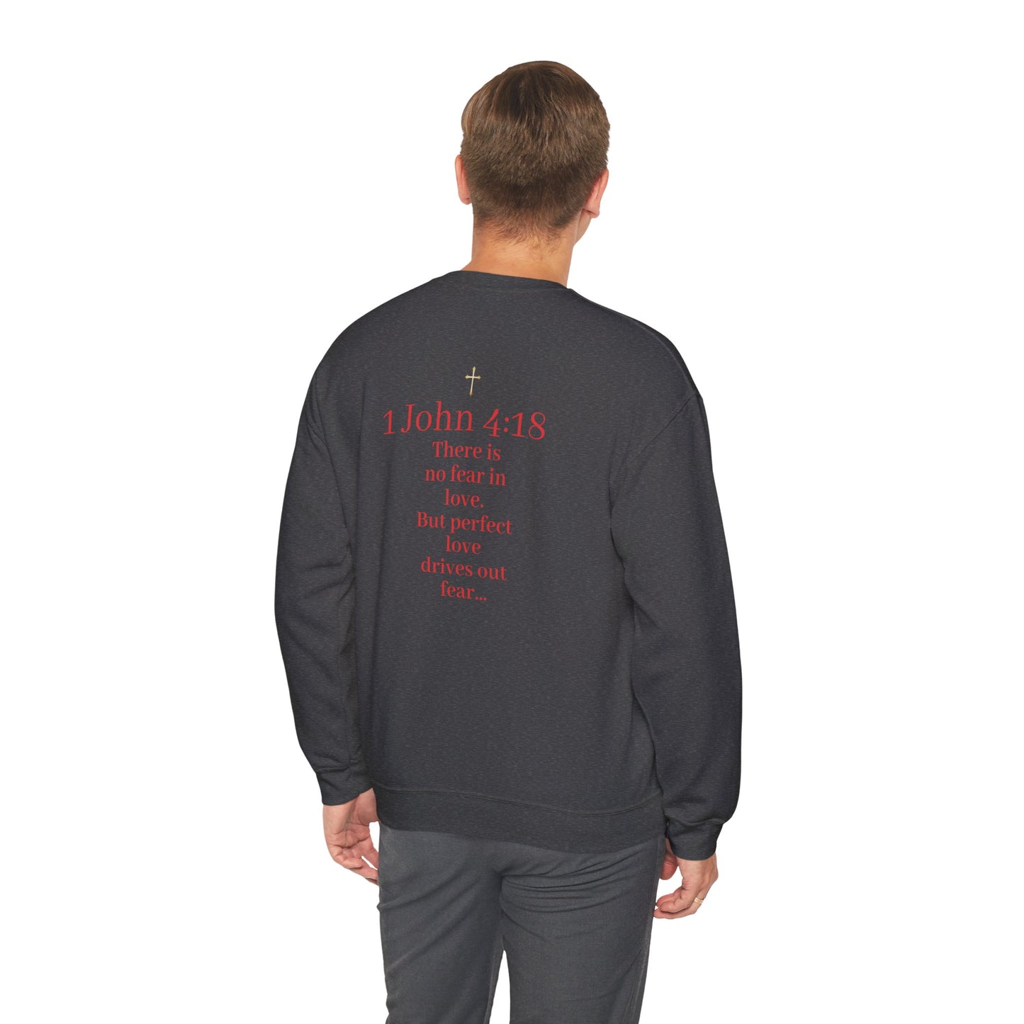 Fearless Love Men’s Sweater – Courage in Faith