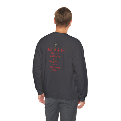 Fearless Love Men’s Sweater – Courage in Faith