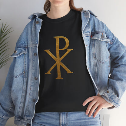 Chi Rho (Gold) - Women's Christian T-Shirt