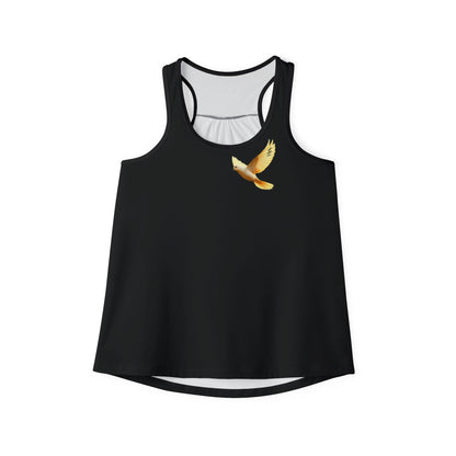 Golden Dove Women’s Christian Tank Top in Black – Spirit of Peace and Power
