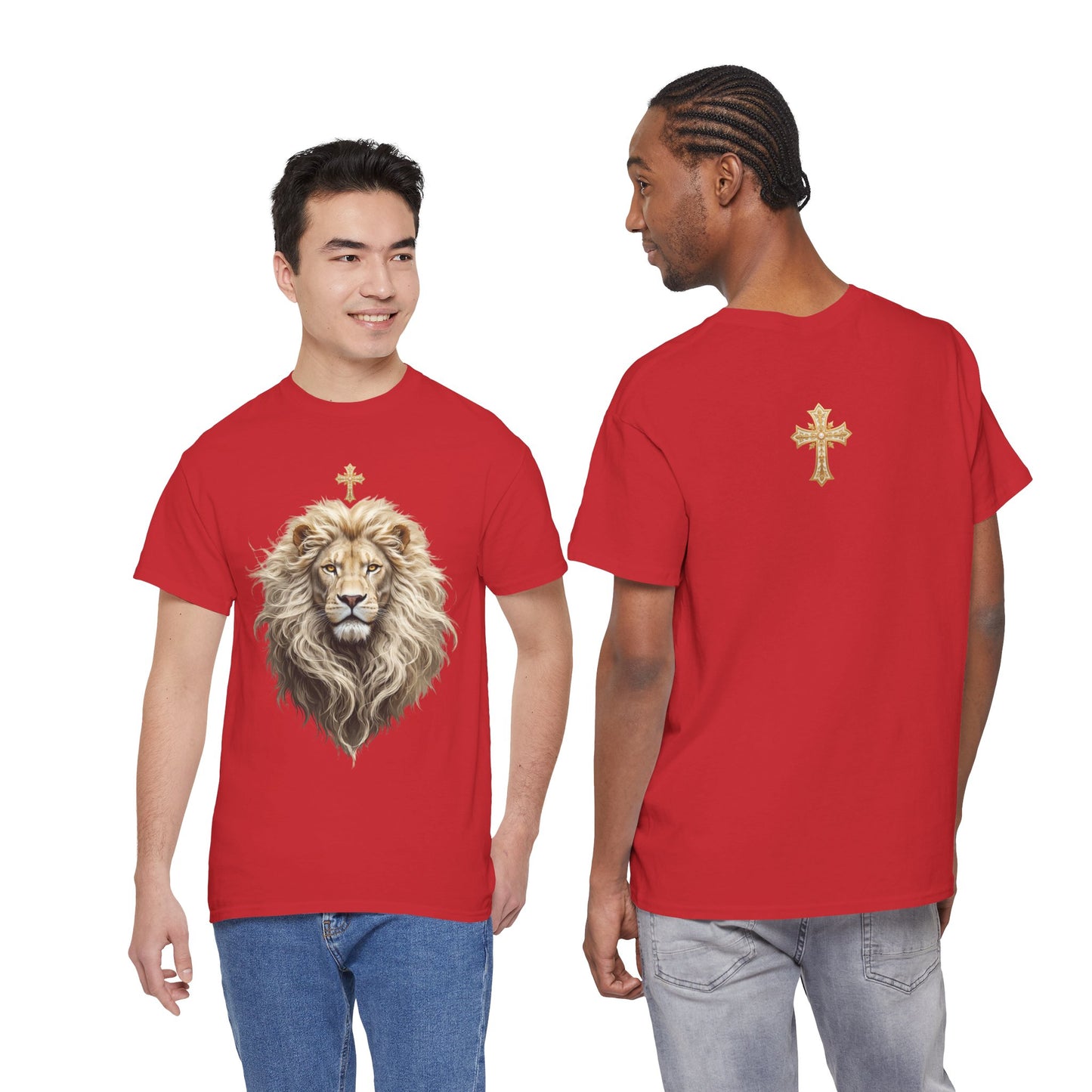 Christ the King (Lion of Judah) — Men's Christian T-Shirt