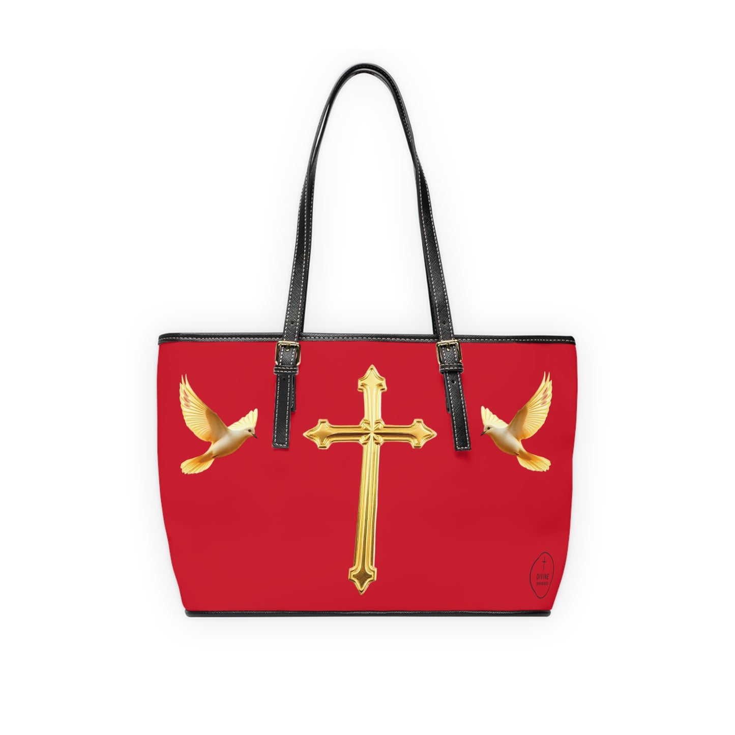 Faith, Peace, and Renewal Shoulder Bag in Red