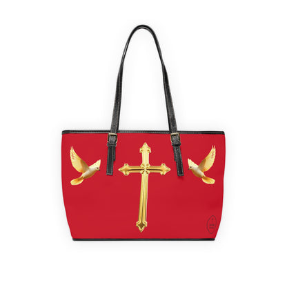 Faith, Peace, and Renewal Shoulder Bag in Red