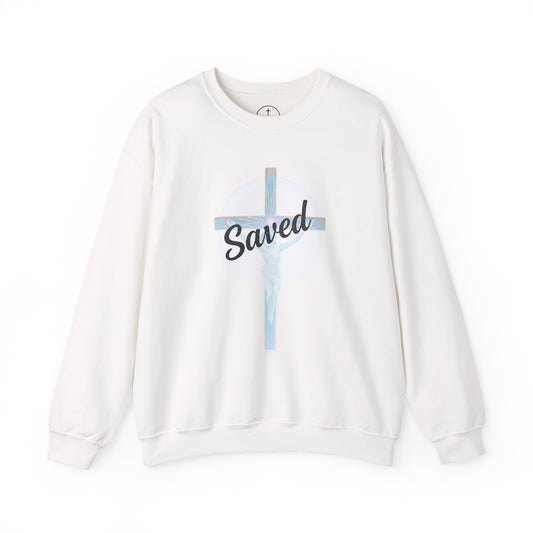 Saved - Men's Christian Sweatshirt of Faith