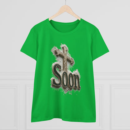 Christian Women’s T-Shirt – Soon Cross Tee