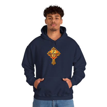 Refined by Fire - Men's Ornate Christian Hoodie
