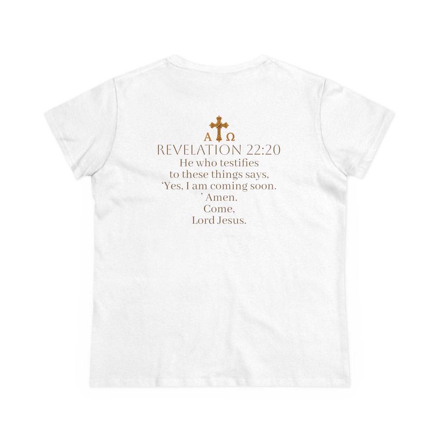 “Soon” Cross Women’s Christian Tee – Bold Faith Made Beautiful