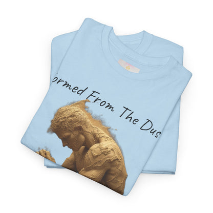 Formed from the Dust | Men’s Christian T-Shirt with Genesis 2:7 (Dark Lettering)