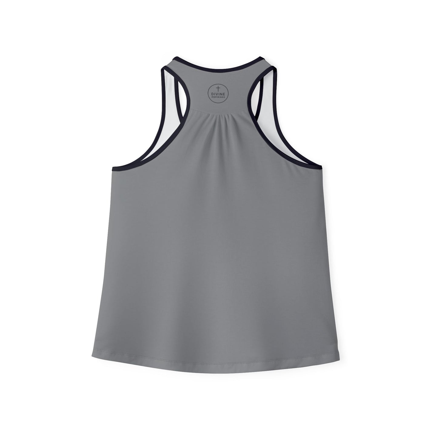 Chi Rho Women’s Christian Tank Top in Grey  – Symbol of Victory in Christ
