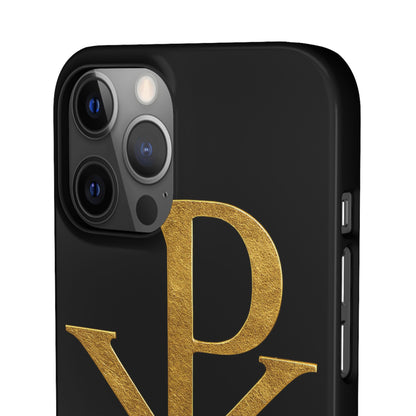 Black Chi Rho Snap Case for iPhone – The Way, Truth & Life