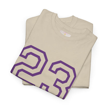 Psalm 23 Men’s T-Shirt – Inspired Sports-Style Shirt (Purple Lettering)