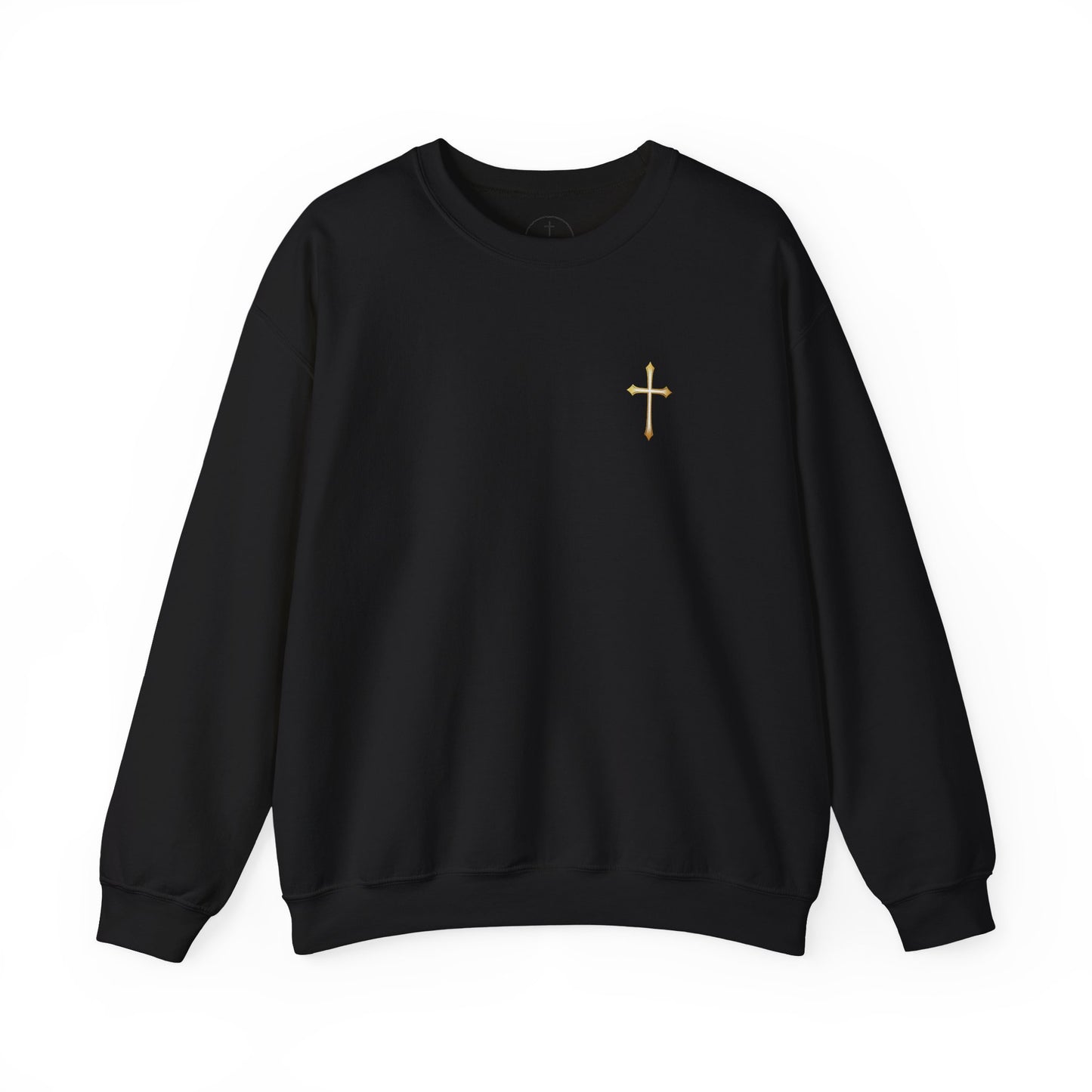Elegant Gold Cross Men's Sweatshirt