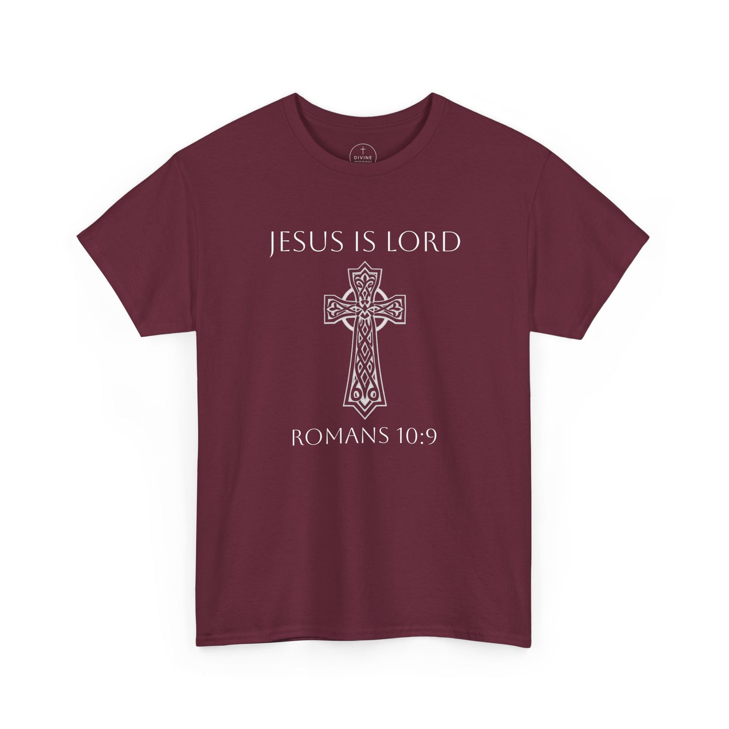 Jesus Is Lord – Men’s Christian Tee (White Lettering)
