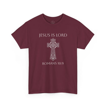 Jesus Is Lord – Men’s Christian Tee (White Lettering)