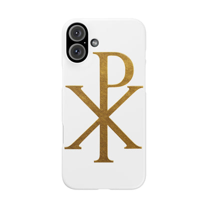 White Chi Rho Snap Case for iPhone – The Way, Truth & Life