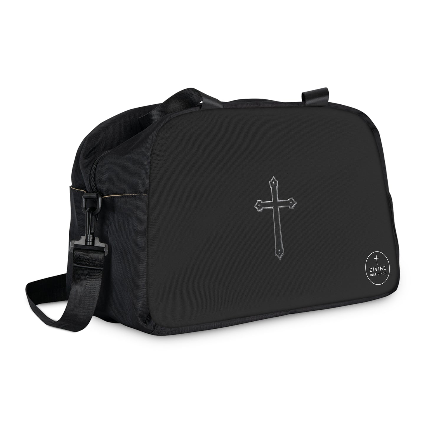 Divine Strength Fitness Bag in Black – Faith in Motion