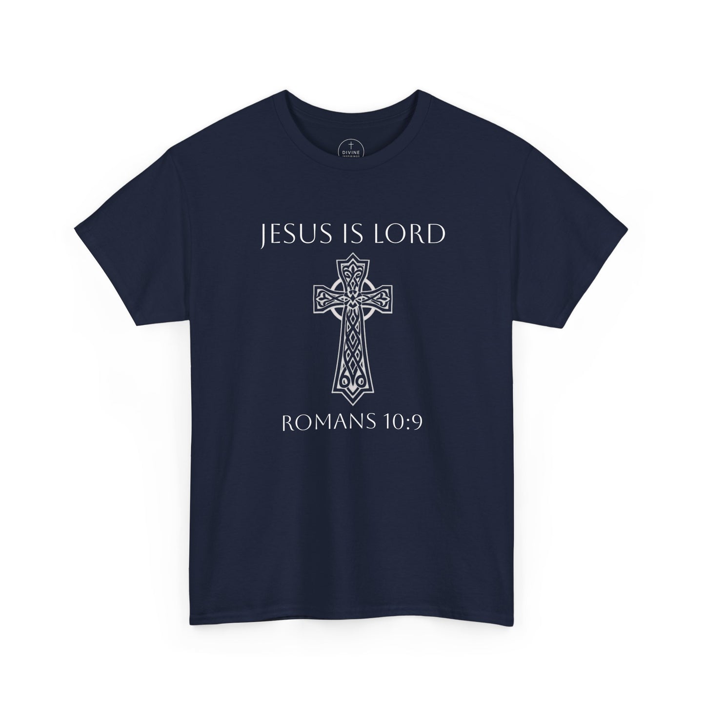 Jesus Is Lord – Men’s Christian Tee (White Lettering)