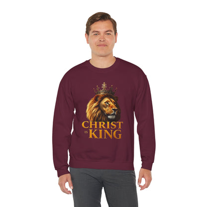 Christ is King (Lion Ed) – Men’s Christian Sweatshirt