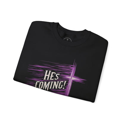 He's Coming – Men’s Christian Crewneck Sweater