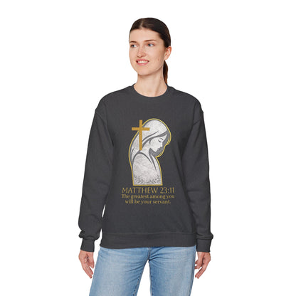 Humble Servant - Women's Christian Sweatshirt (Gold Lettering)