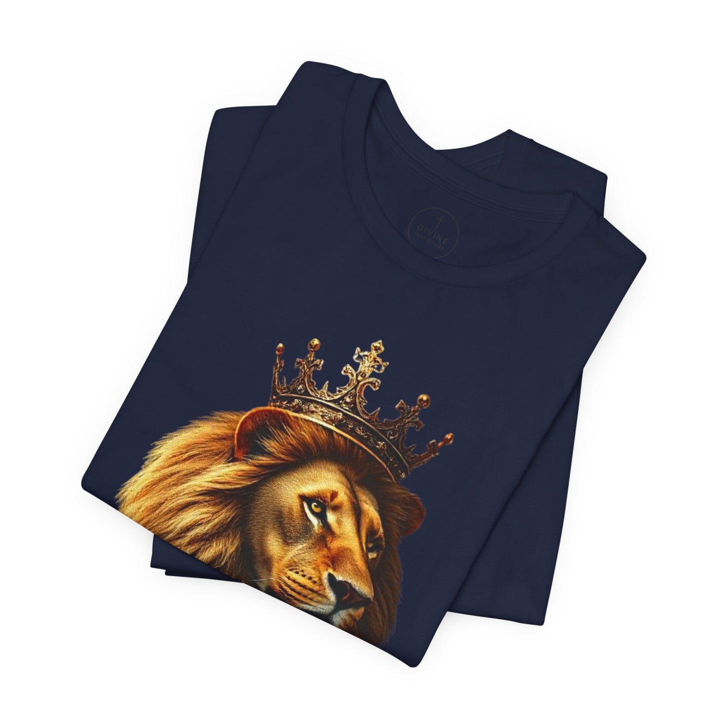 Christ is King Crowned Lion Tee – Inspirational Christian Shirt