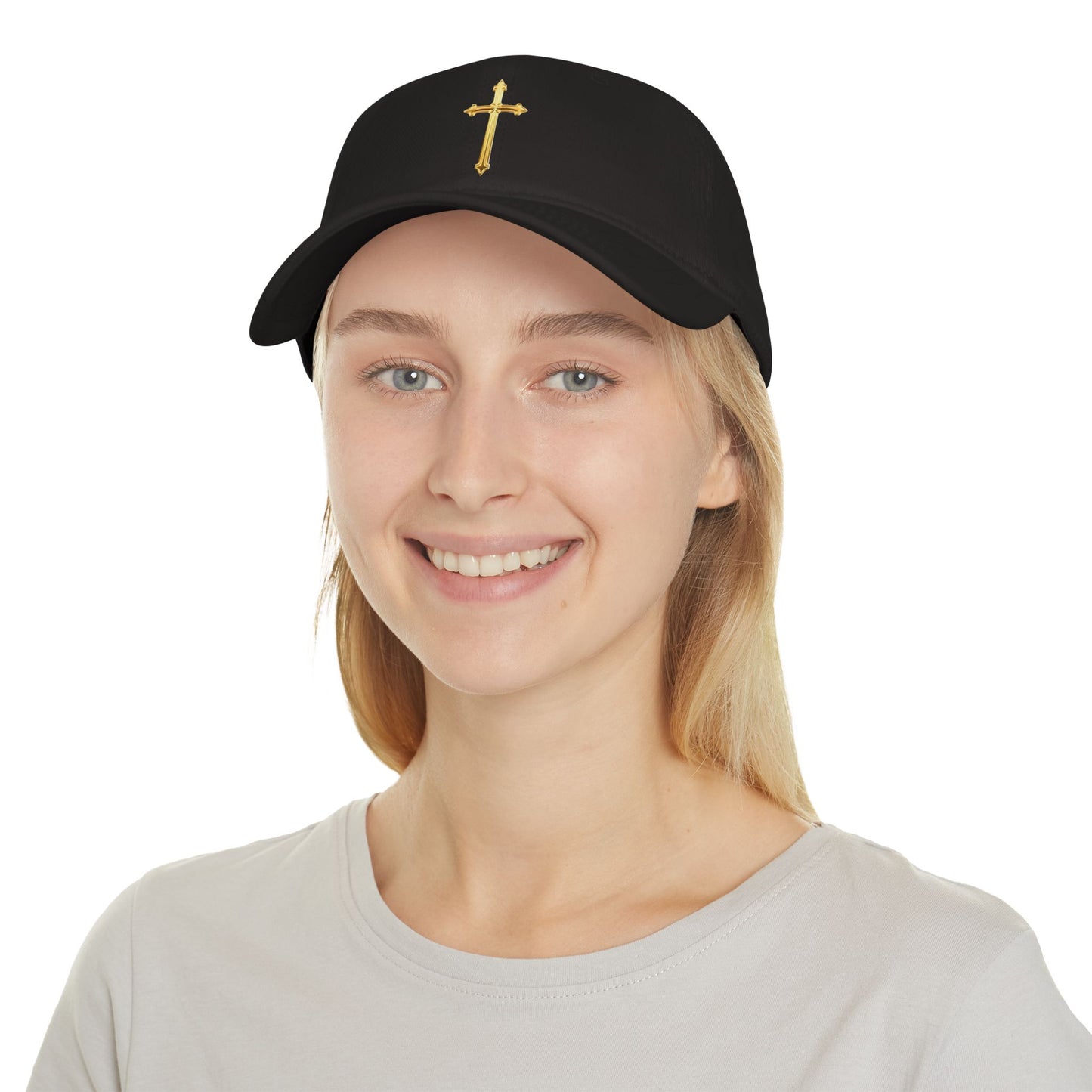 Gold Cross Baseball Cap – Faith-Inspired Adjustable Hat