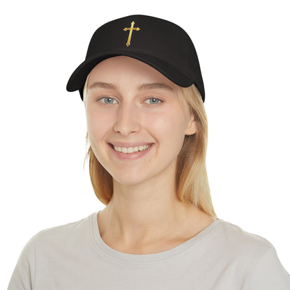 Gold Cross Baseball Cap – Faith-Inspired Adjustable Hat