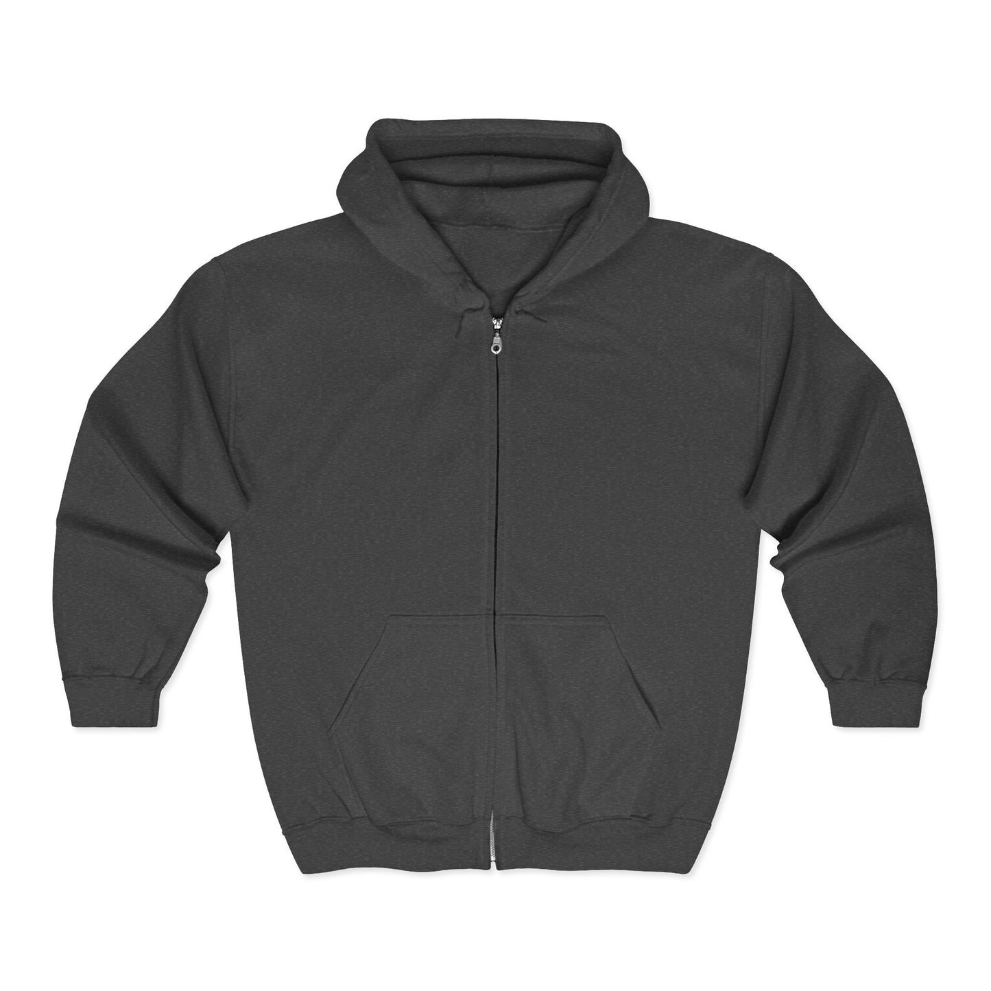Anchored Journey – Men’s Classic Plain Zip-Up Hoodie (Light Label)