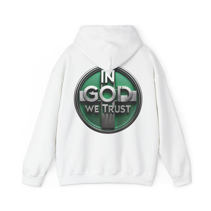 In God We Trust Men's Premium Hoodie – Faith-Inspired Christian Apparel