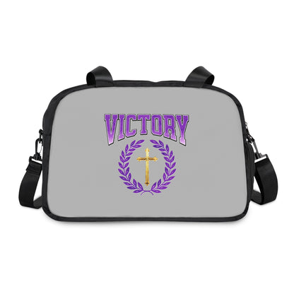 Strength & Victory in Grey – Fitness Bag