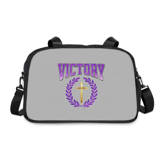 Strength & Victory in Grey – Fitness Bag