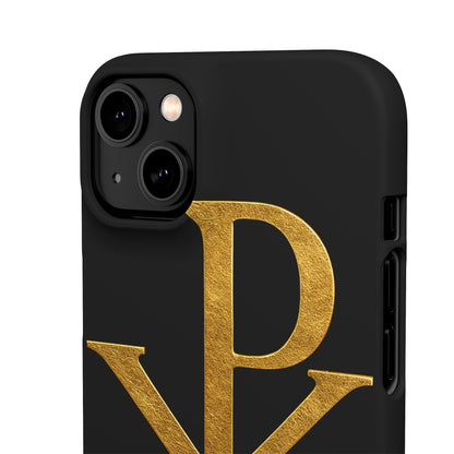 Black Chi Rho Snap Case for iPhone – The Way, Truth & Life