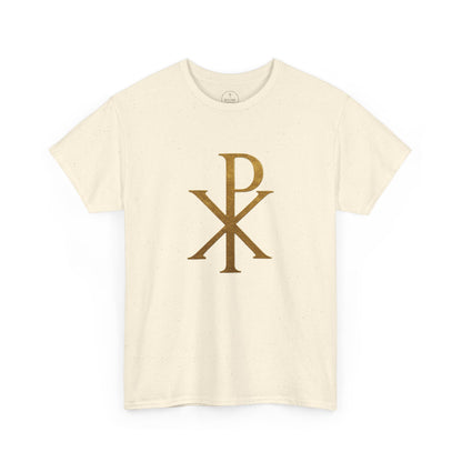 Chi Rho (Gold) - Men's Christian T-Shirt