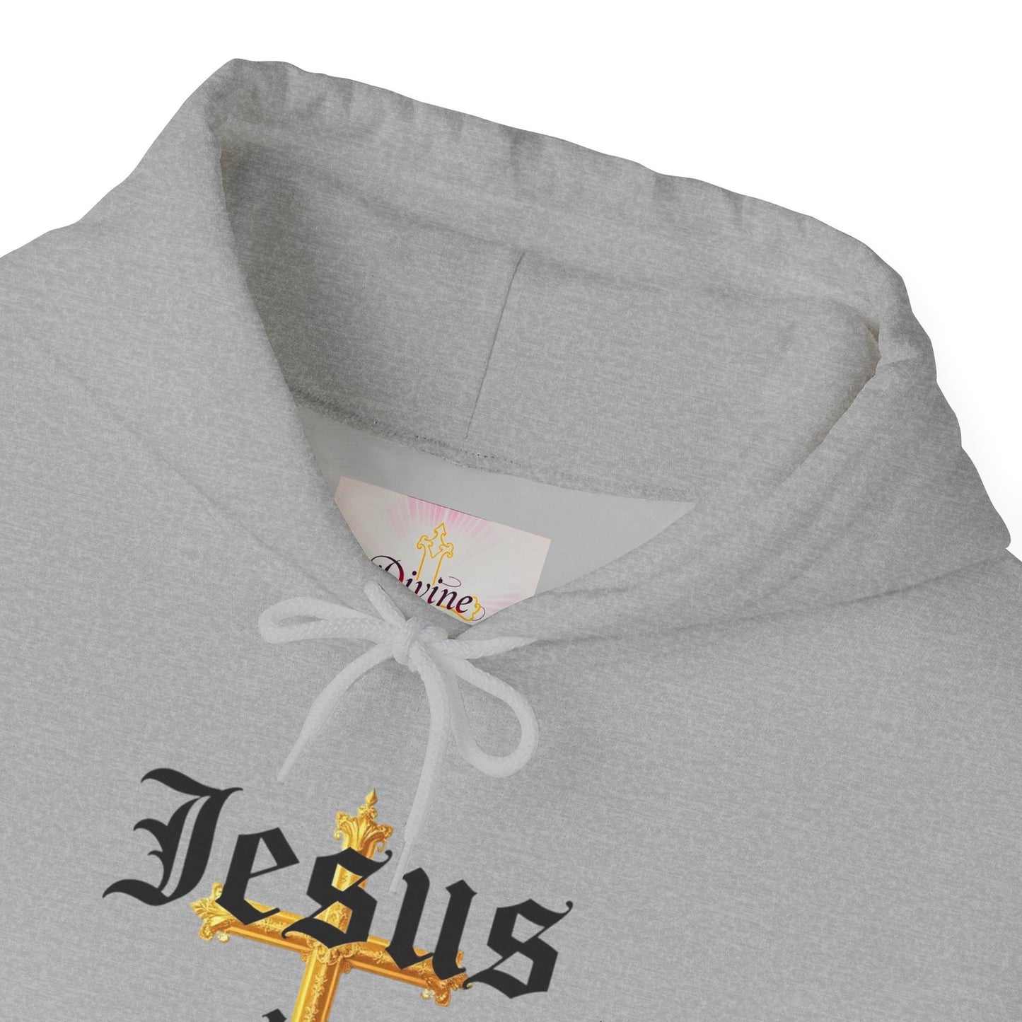 Women’s “Jesus is Lord” Christian Hoodie – Faith Statement Pullover with Cross