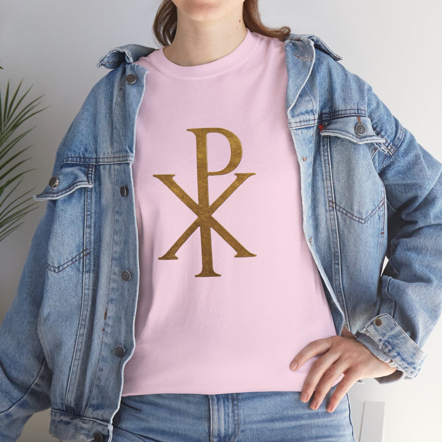 Chi Rho (Gold) - Women's Christian T-Shirt