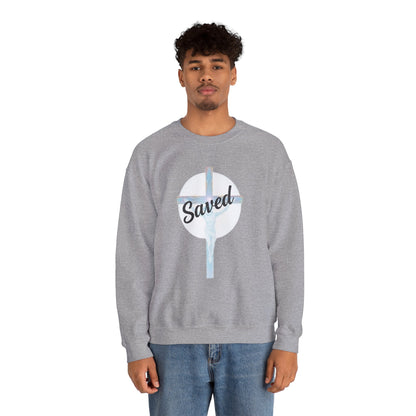 Saved - Men's Christian Sweatshirt of Faith