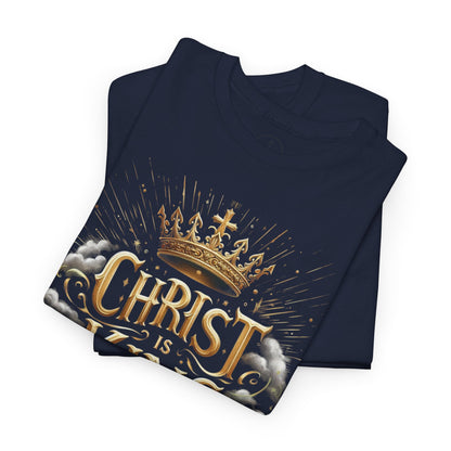 Christ is King Crowned - Men's Christian T-Shirt