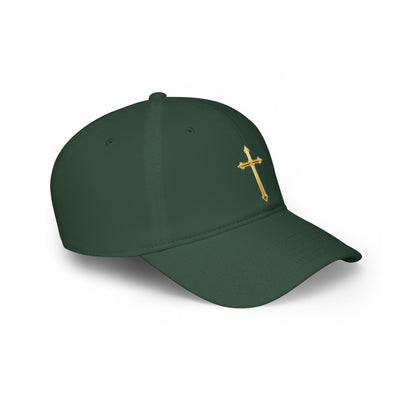Gold Cross Baseball Cap – Faith-Inspired Adjustable Hat